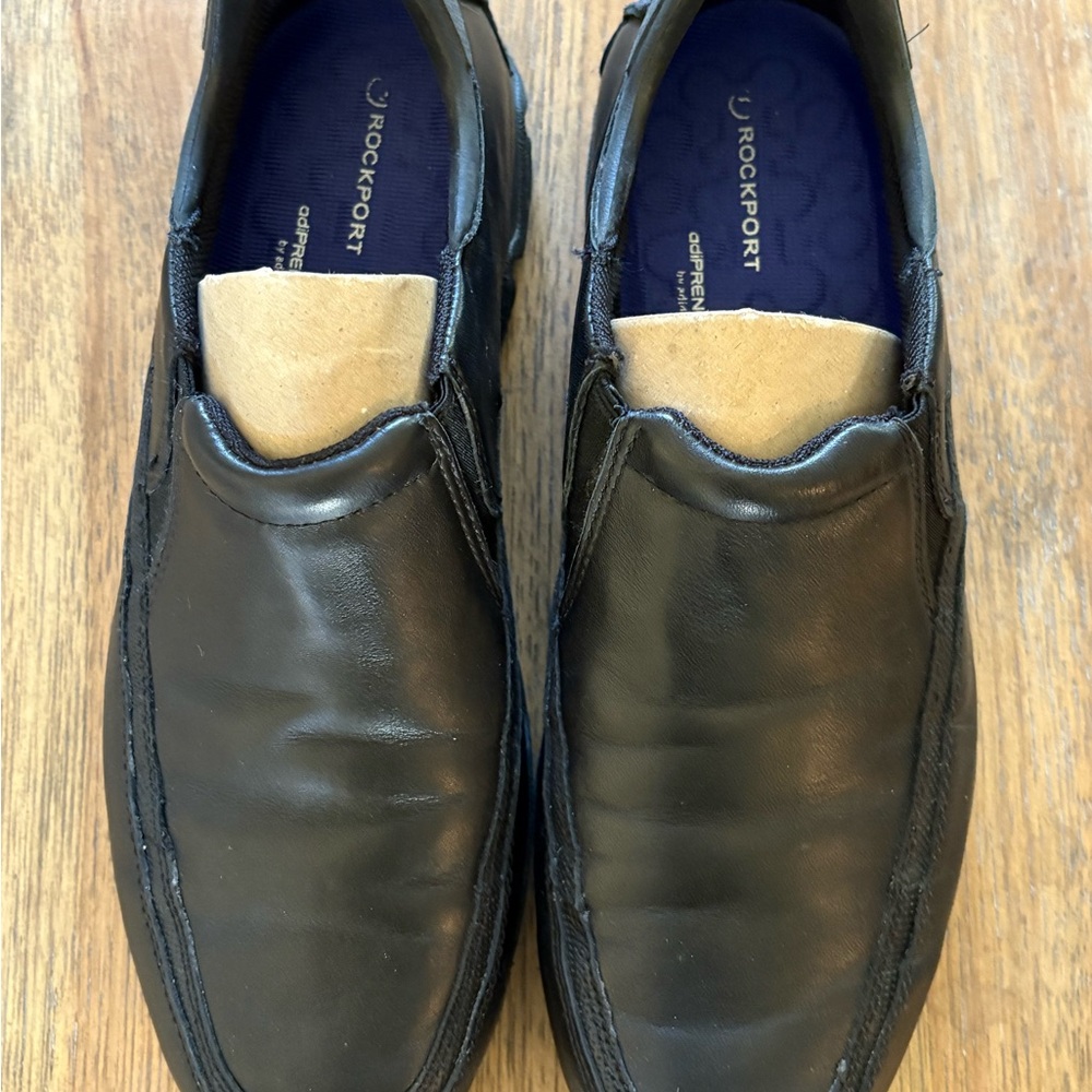 Rockport Men's Black Leather Loafers